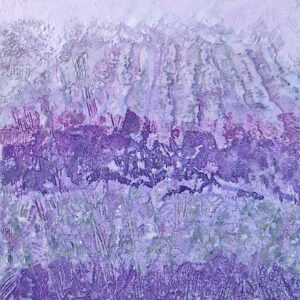 Opera originale: Lavanda di Claudia Amadesi 40x40 cm tecnica mista